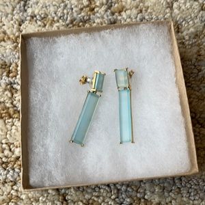 Blue Crystal Statement Earrings